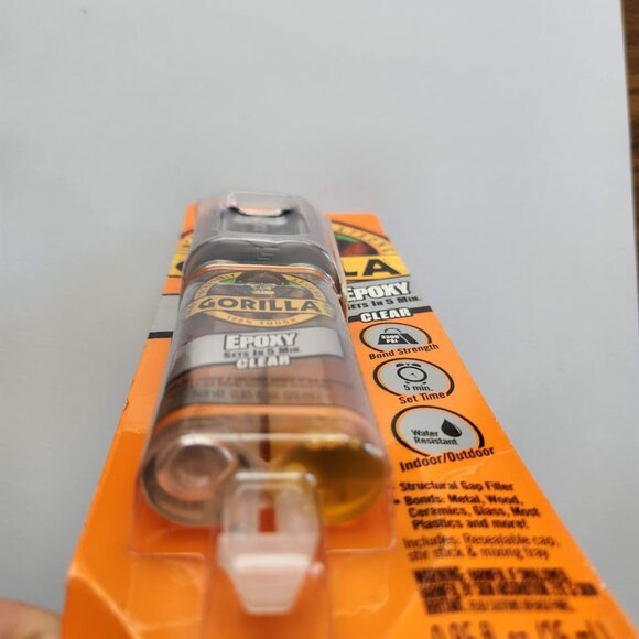 Gorilla Glue Clear Epoxy 5 minutes .85 fl oz Clear Water Resistant Gap-filling - Picture 10 of 14